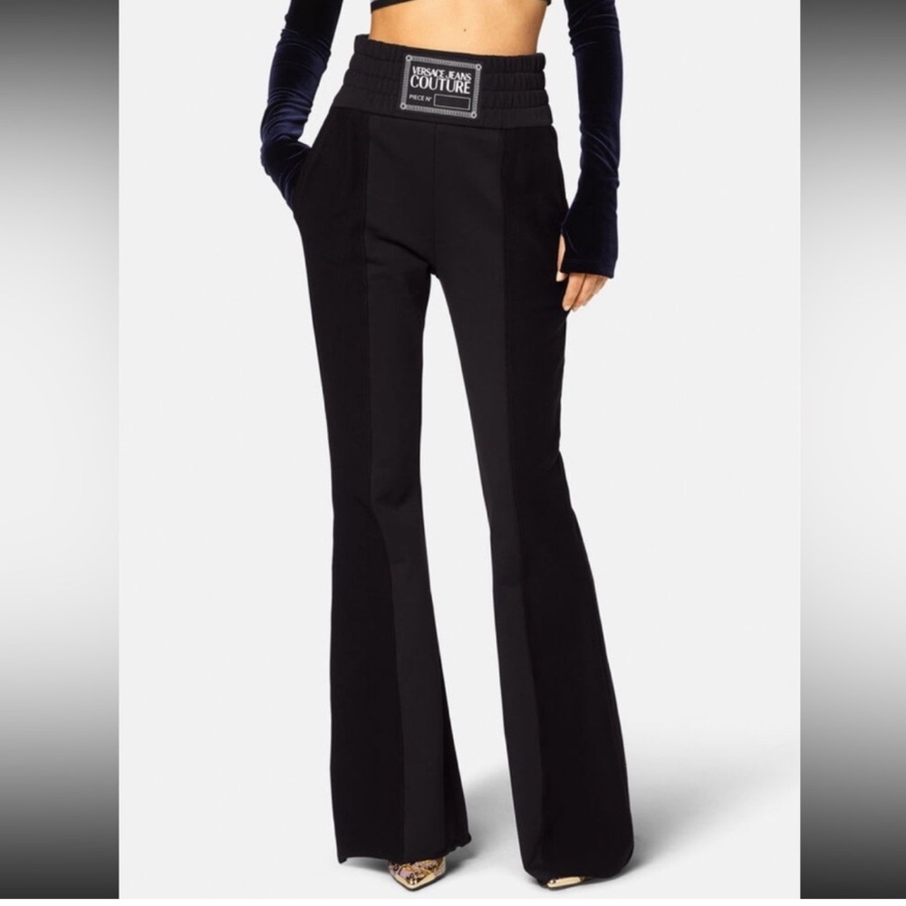 Versace Jeans Couture RARE knit flare pants